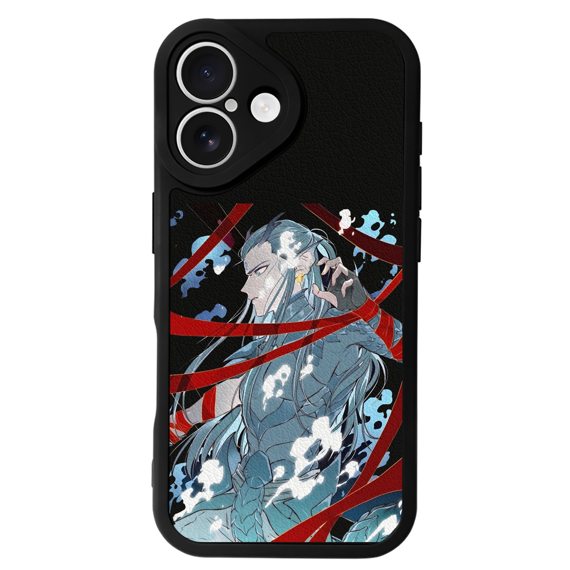 （画像用） Ne Zha 2 ナタ 魔童の大暴れ 【iPhone 16シリーズ対応】シリコンスマホケース（レザー調） 材質：シリコン